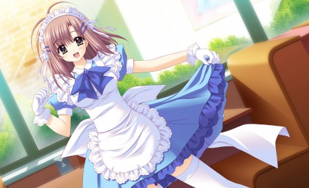 元気いっぱいなメイドさん♪　かわいいね！　萌えるね！！